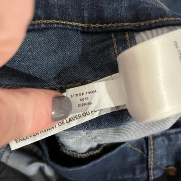 Madewell Jeans 10” High Rise Skinny Jeans Dark Wash Size 27 Style F4684 - Picture 12 of 12